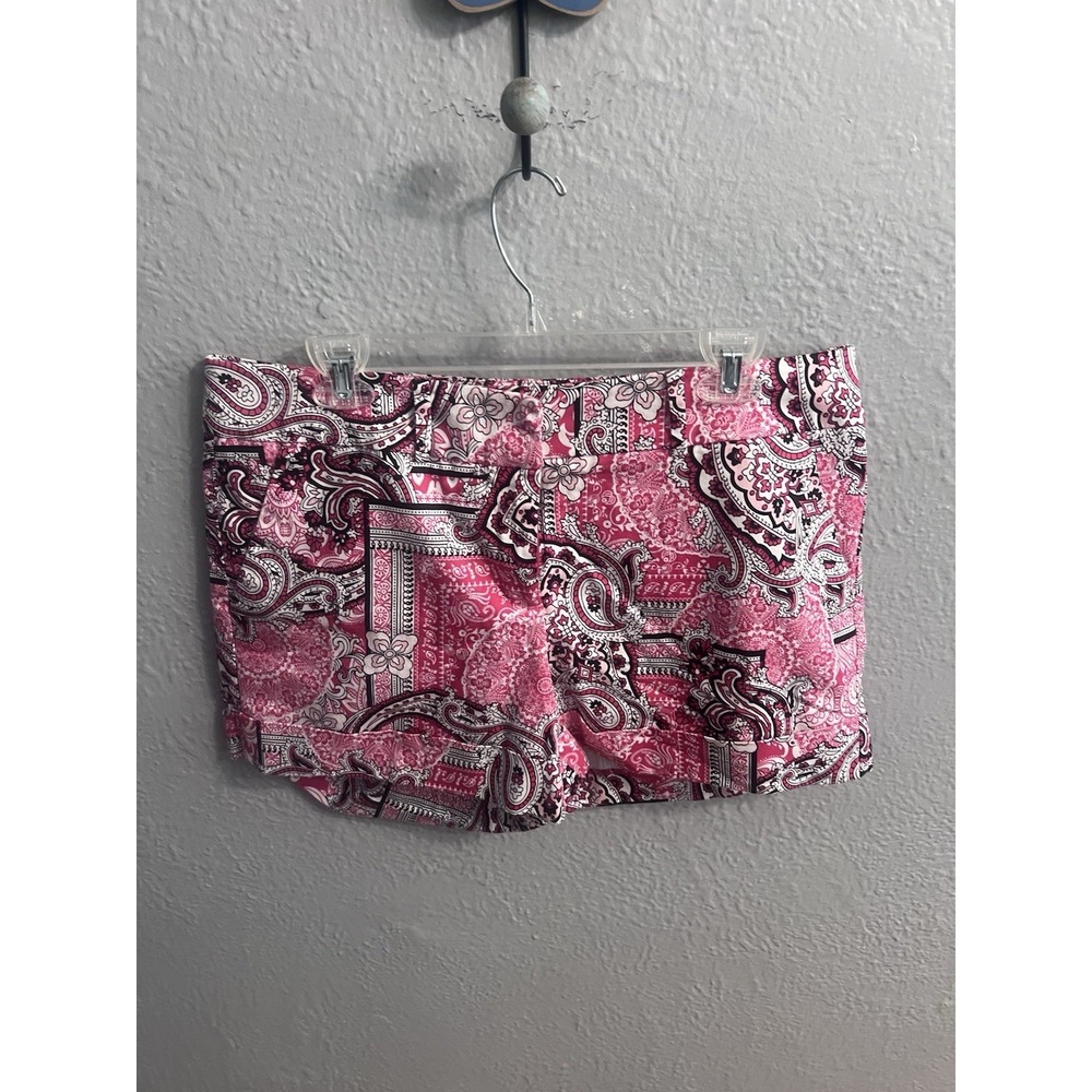 New York & Company Shorts Womens Size 14 Pink Black & White - Picture 1 of 9